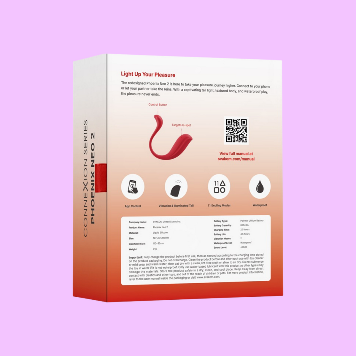 Stay In Touch | Svakom Phoenix Neo 2 Interactive App Controlled Vibrator